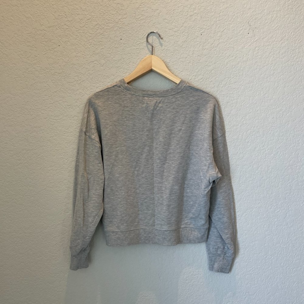 Madewell X Rivet & Thread Gray Cropped Sweatshirt - image 3